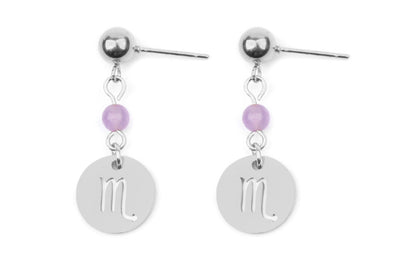 Stainless Steel Twelve Constellation Earrings - Beauty Accessories