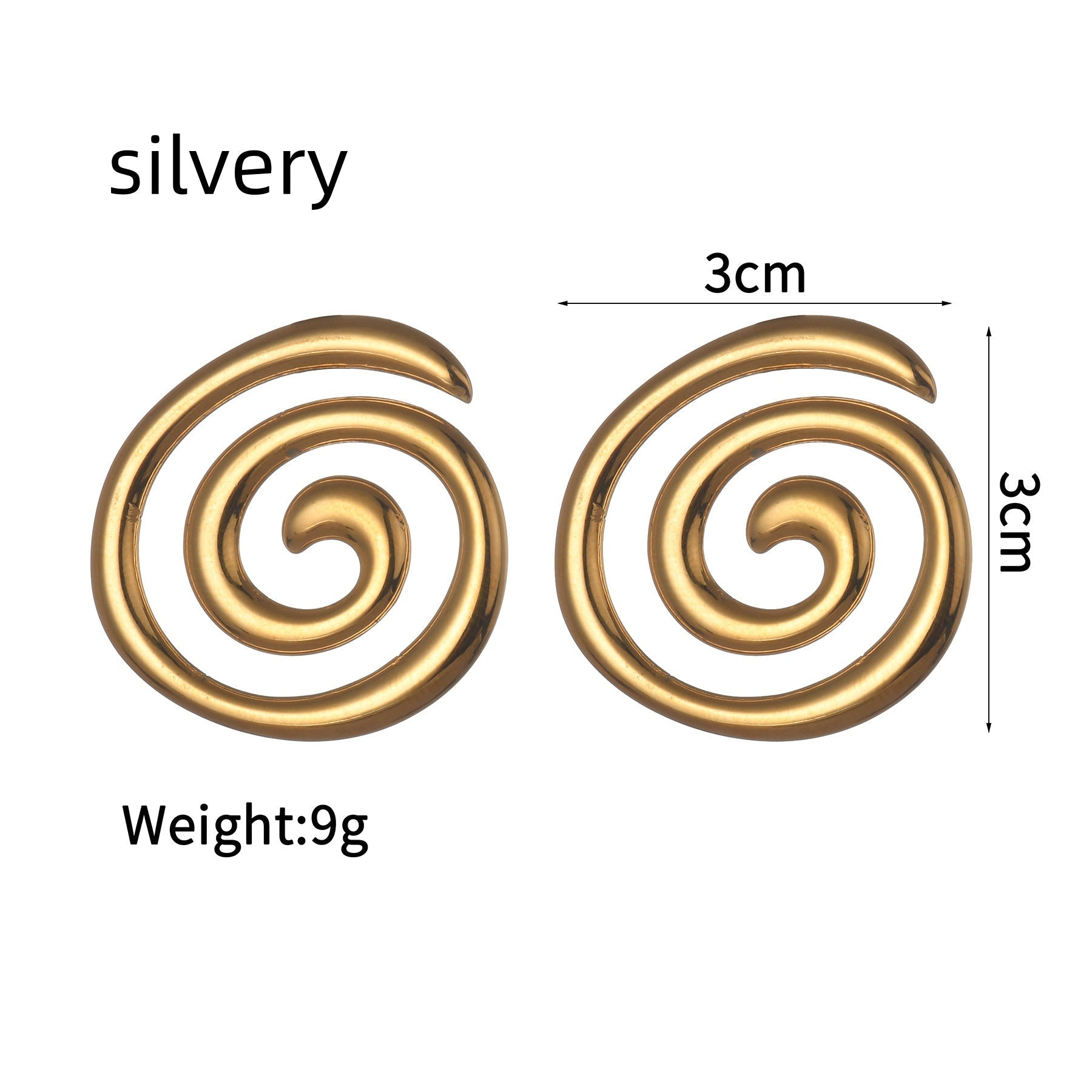 Summer New Electroplating Stainless Steel Studs Women - Beauty Accessories