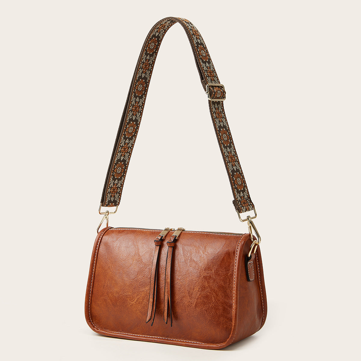 Women's Bohemian Wide Shoulder Strap Crossbody - Beauty Accessories