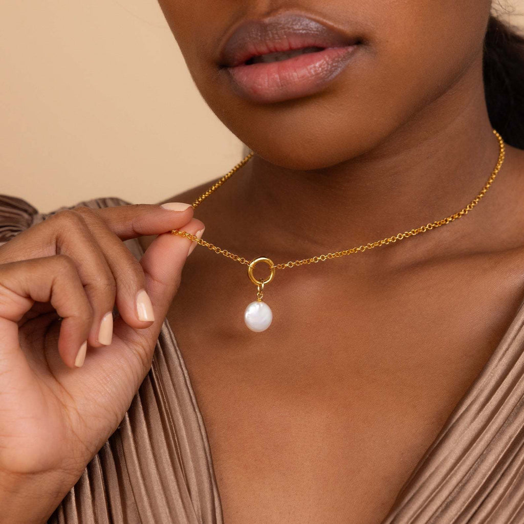 Stainless Steel Diy Accessories Electroplating 18K Gold Necklace - Beauty Accessories