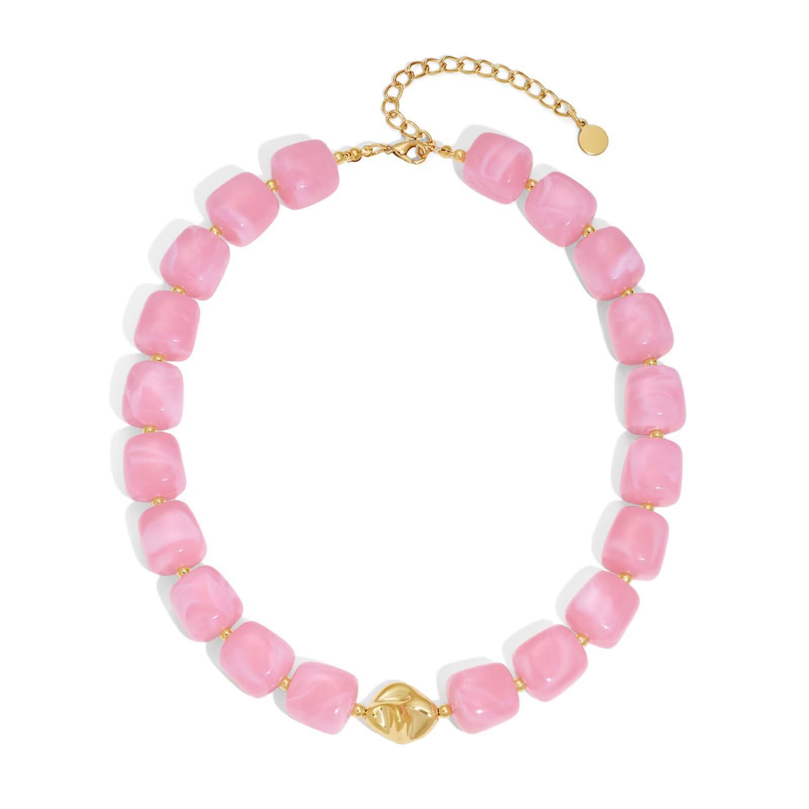 Bohemian Resin Bead Necklace - Beauty Accessories