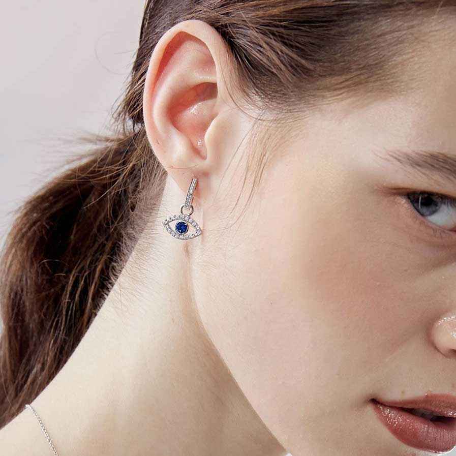 Liora — Sterling Silver Crystal Earrings
