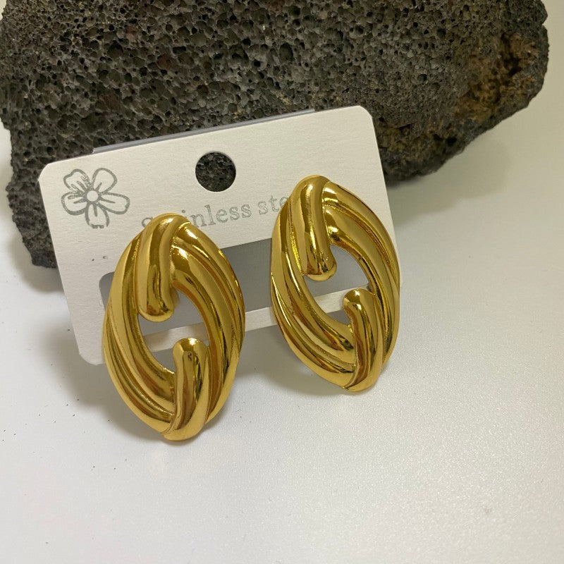 Minimalist Stainless Steel Jewelry Earrings - Beauty Accessories