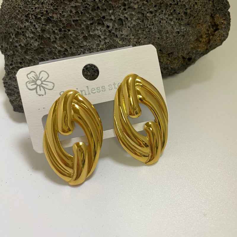 Minimalist Stainless Steel Jewelry Earrings