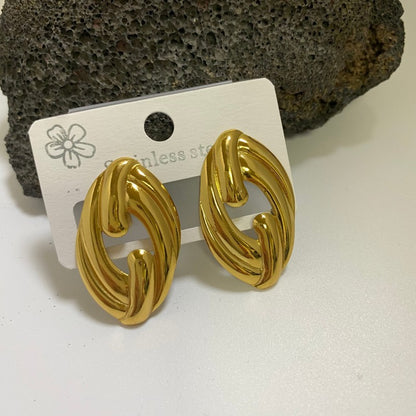 Minimalist Stainless Steel Jewelry Earrings - Beauty Accessories