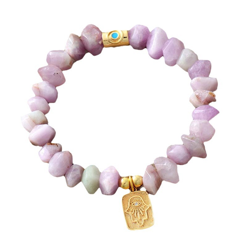 Bohemian Natural Stone Crystal Handmade Elastic Beaded Bracelet - Beauty Accessories