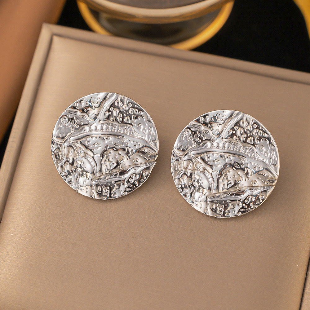 Summer New Electroplating Stainless Steel Studs Women - Beauty Accessories