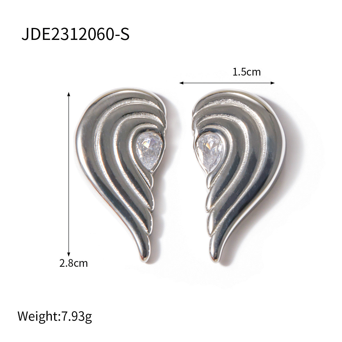 Summer New Electroplating Stainless Steel Studs Women - Beauty Accessories