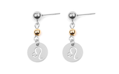 Stainless Steel Twelve Constellation Earrings - Beauty Accessories