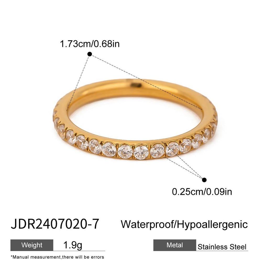 Stainless Steel Ring Women Niche Design Finger Bracelet - Beauty Accessories