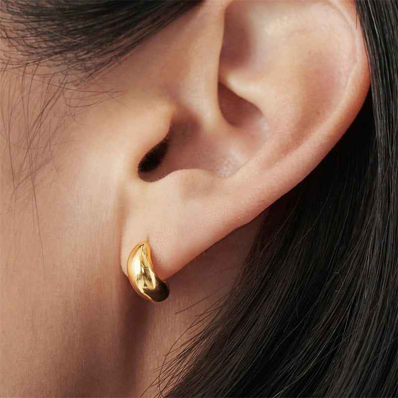 Stylish Simple Stainless Steel Earrings
