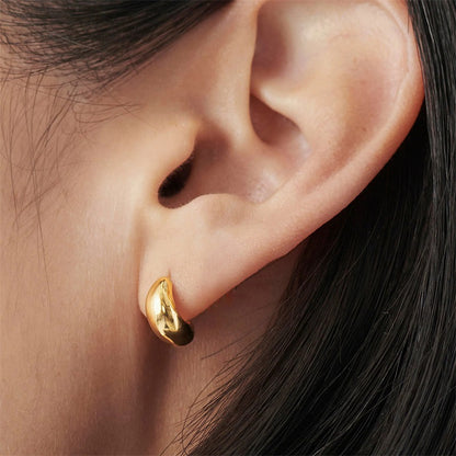 Stylish Simple Stainless Steel Earrings - Beauty Accessories