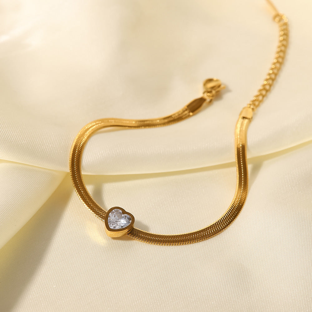 French-style 18K Gold-plated Stainless Steel Bracelet - Beauty Accessories
