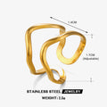 Personalized Line Simplicity Style Stainless Steel Ring - Beauty Accessories