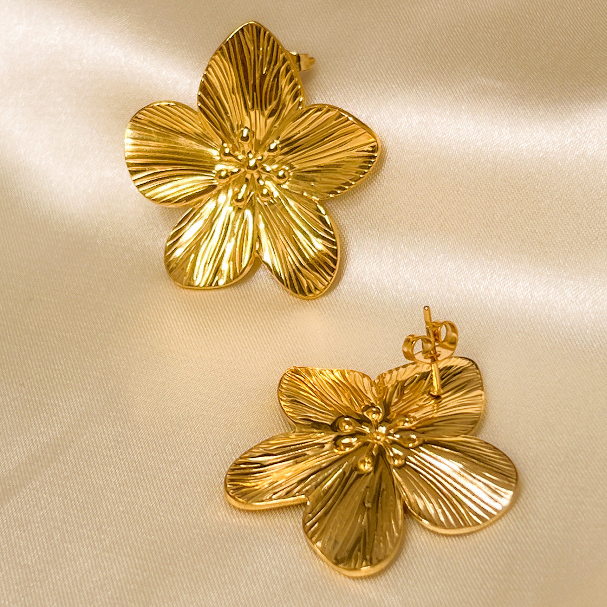 Summer New Electroplating Stainless Steel Studs Women - Beauty Accessories