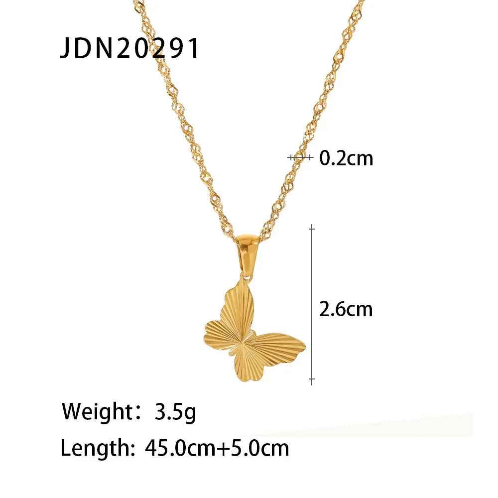 18K Stainless Steel Pendant Necklace - Beauty Accessories