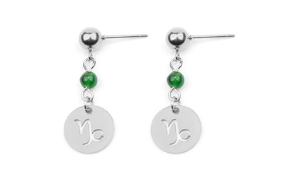 Stainless Steel Twelve Constellation Earrings - Beauty Accessories