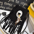 Bohemian Tassel Crossbody Small Feather Bag - Beauty Accessories