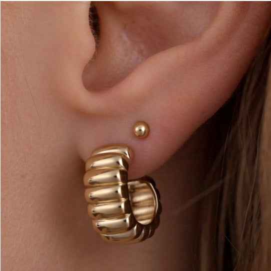 Stylish Stainless Steel Geometric Earrings