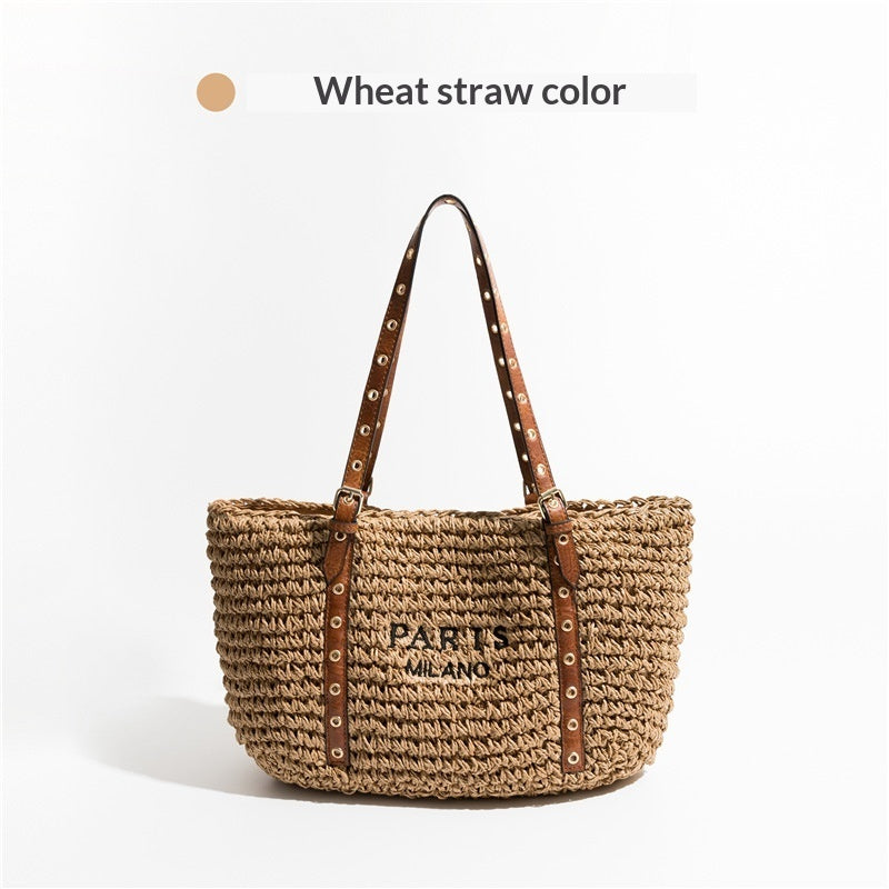 New Bohemian Style Minimalist Straw Bag For Beach - Beauty Accessories