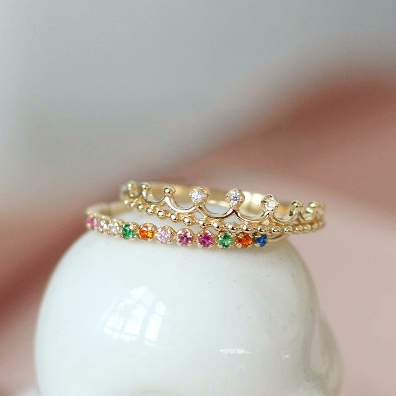 Sterling Silver Crown Ring - Beauty Accessories