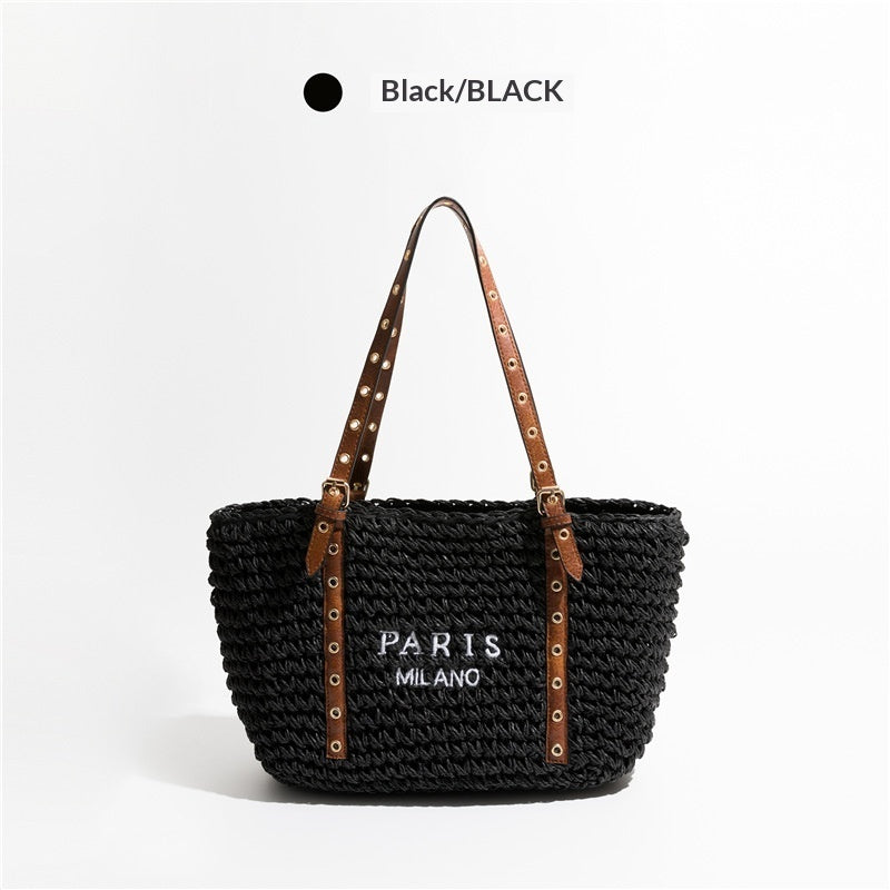 New Bohemian Style Minimalist Straw Bag For Beach - Beauty Accessories