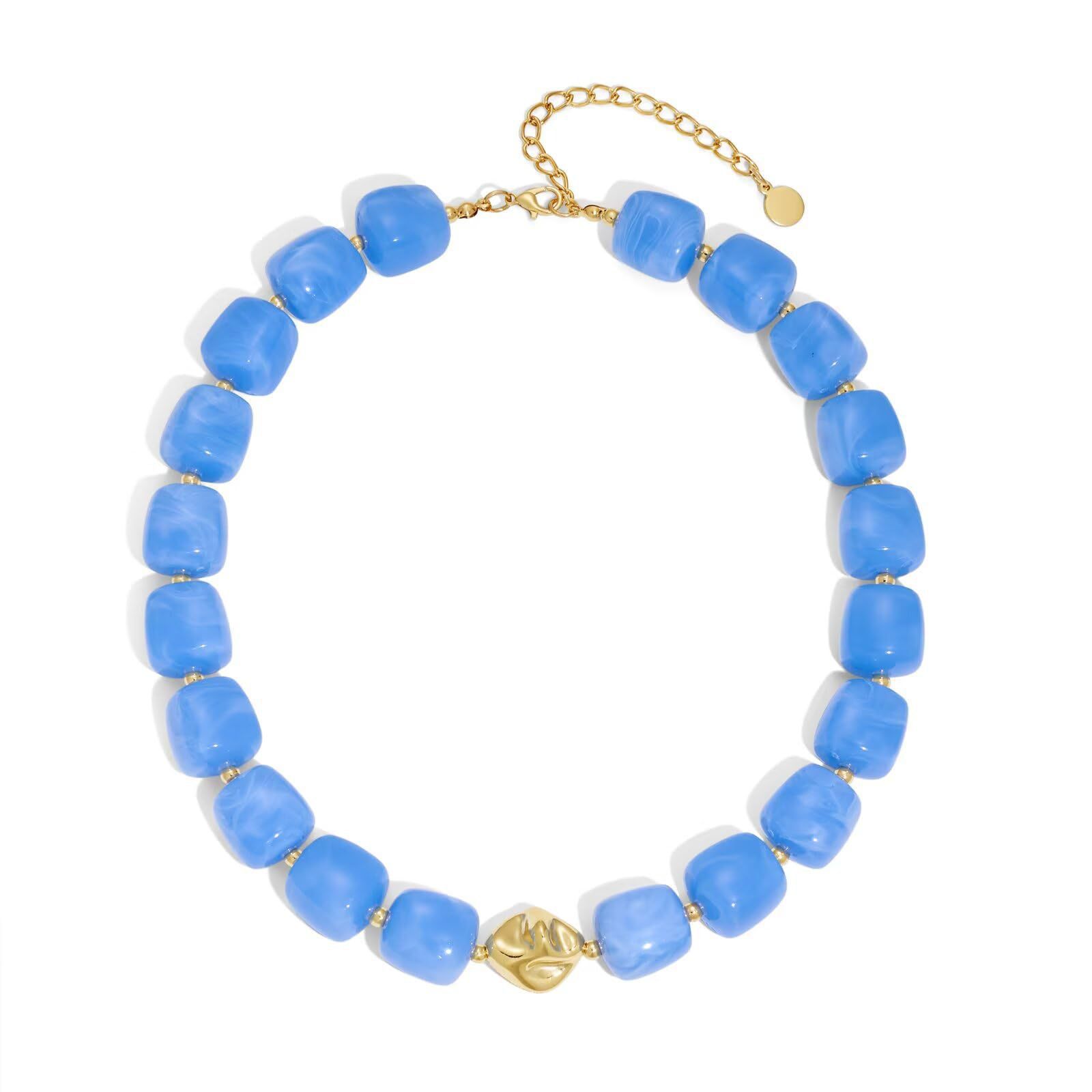 Bohemian Resin Bead Necklace - Beauty Accessories
