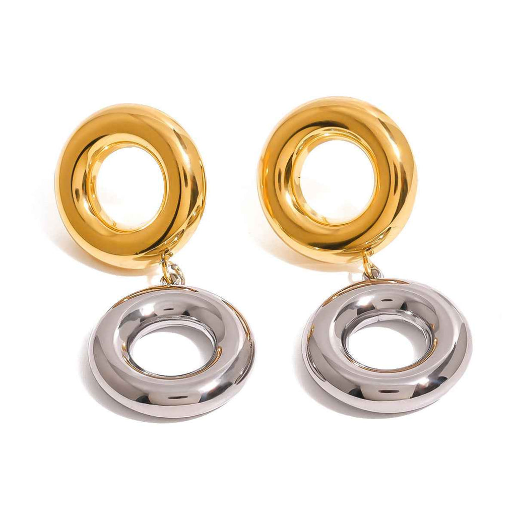 Stainless Steel Circle Earrings