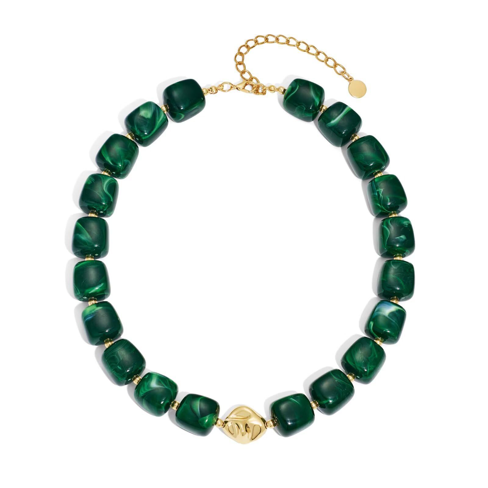 Bohemian Resin Bead Necklace - Beauty Accessories